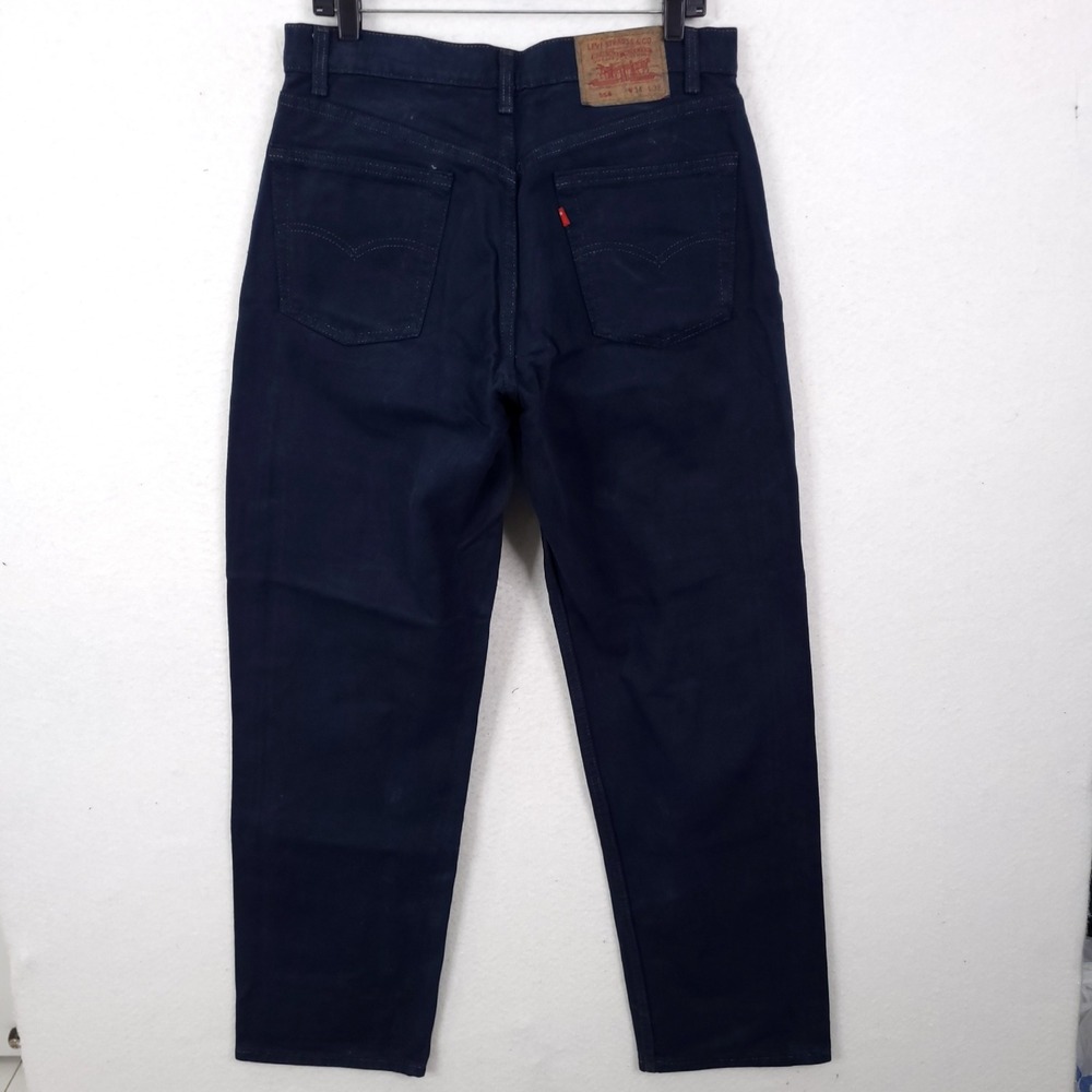 Levis 554 Relaxed Fit Jeans Mens 34x32 Fits 32x31 Blue Vintage Made in USA 90s